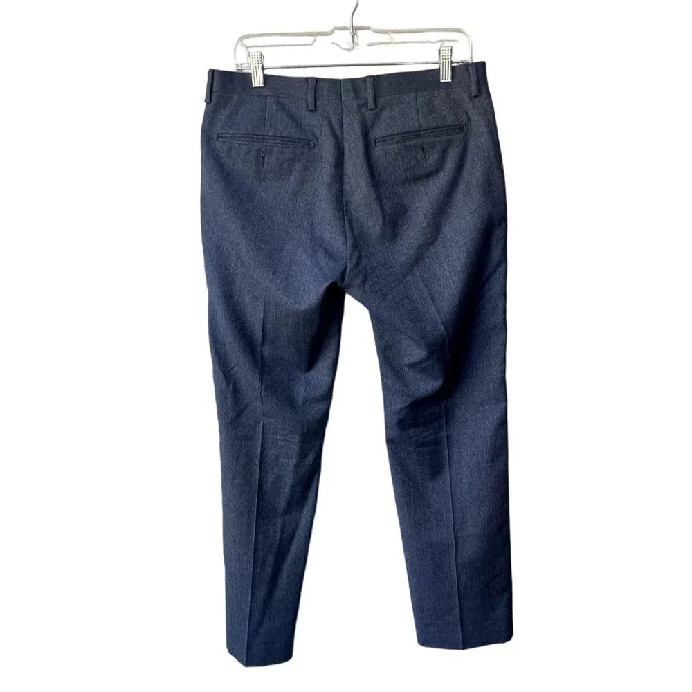 Banana Republic Dress Wool Size 31X30 Modern Slim‎ Navy Blue Gray Pants